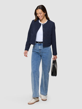 Women's Classic Jeans Relaxed Fit Snow Blue Wash