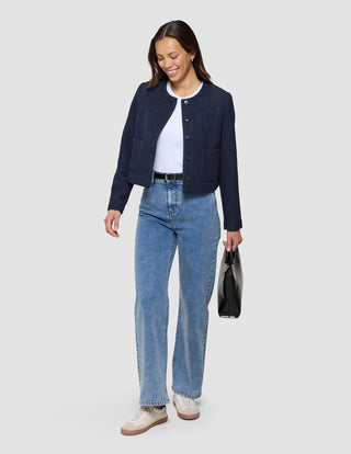 Women's Classic Jeans Relaxed Fit Snow Blue Wash