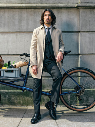 Waterproof Trench Coat Sand Grain