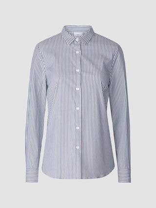 Business Shirt Slim Navy Stripes