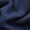 Chunky Soft Wool Knit Vest Dark Navy Melange