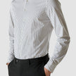 Classic Shirt Black Stripes Slim