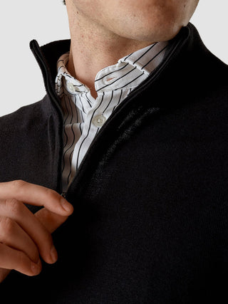 Classic Shirt Black Stripes Slim