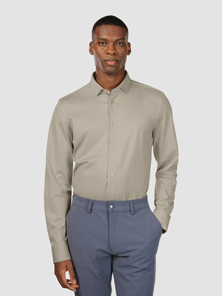 Classic Shirt Stone Beige Slim