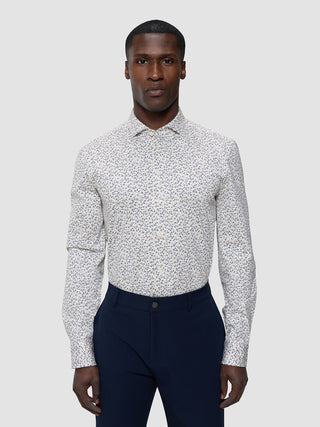 Classic Shirt Bluebell Flowers Slim