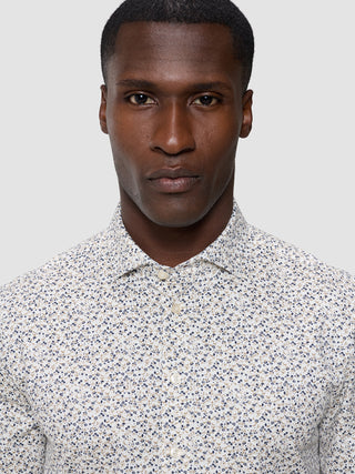 Classic Shirt Bluebell Flowers Slim