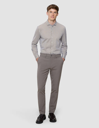 Classic Shirt Shadow Brown Stripe Regular