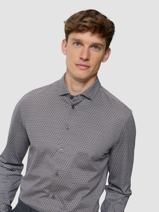 Classic Shirt Snowdrop Flowers Slim