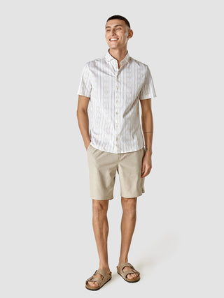 Classic Short Sleeve Shirt Earth Stripe