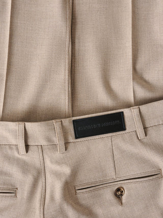 Essential Suit Pants Slim Sand Grain