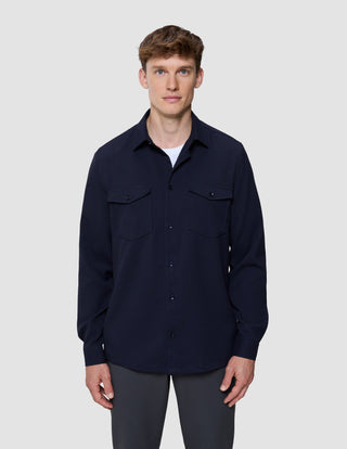 Effortless Overshirt Dark Navy