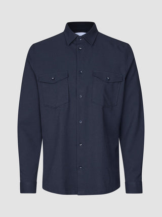 Effortless Overshirt Dark Navy