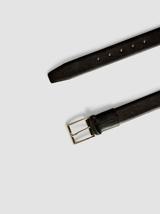 Elastic Leather Belt Black