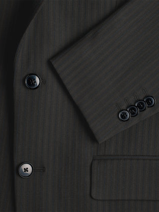 Essential Blazer Slim Asphalt Pinstripe