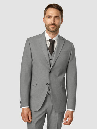 Essential Blazer Slim Dark Grey Melange