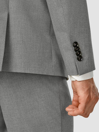 Essential Blazer Regular Dark Grey Melange