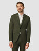 Essential Suit Moss Green Pinstripe