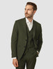 Essential Blazer Regular Moss Green Pinstripe