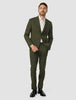 Essential Suit Moss Green Pinstripe