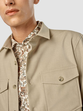 Essential Overshirt Moonstone Melange