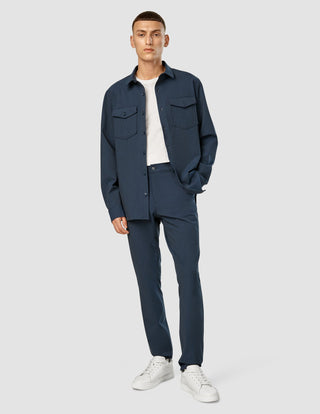 Essential Overshirt Navy Melange