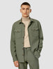 Essential Overshirt Nightfall Green Melange