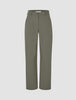 Essential Pants Straight Dark Olive