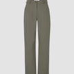 Essential Pants Straight Dark Olive