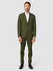 Essential Suit Moss Green Pinstripe