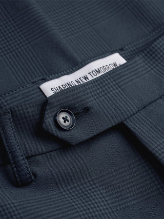 Essential Suit Pants Regular Dark Blue Check