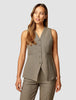 Essential Vest Long Latte