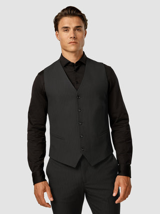 Essential Vest Asphalt Pinstripe
