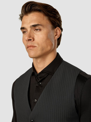 Essential Vest Asphalt Pinstripe