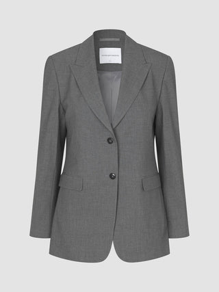 Essential Blazer Dark Grey Melange
