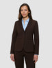 Women's Essential Fitted Blazer Espresso