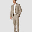 Essential Blazer Beige Melange Slim
