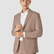Essential Blazer Dusty Lilac Melange Slim