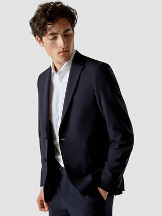 Essential Blazer Regular Midnight Blue