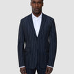 Essential Blazer Navy Stripes Slim