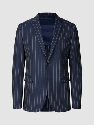 Essential Blazer Navy Stripes Slim