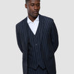 Essential Blazer Navy Stripes Regular