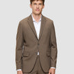 Essential Blazer Regular Saddle Brown Melange