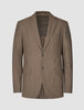Essential Blazer Regular Saddle Brown Melange