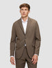 Essential Blazer Slim Saddle Brown Melange