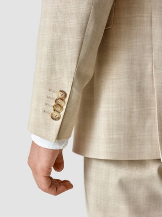 Essential Easy Blazer Slim Warm Sand