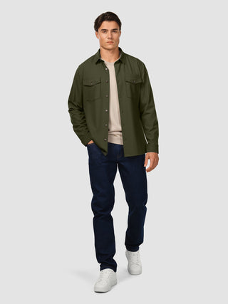 Essential Overshirt Clover Green