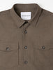Essential Overshirt Saddle Brown Melange