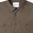 Essential Overshirt Saddle Brown Melange