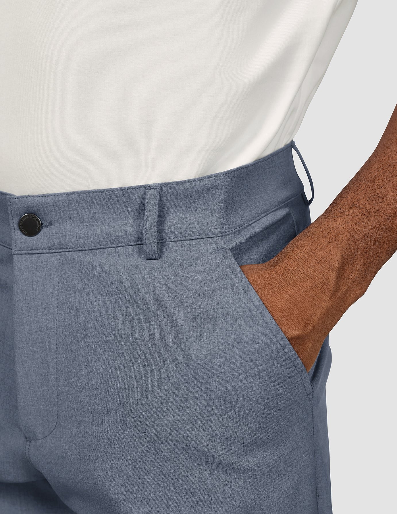 Essential Pants Regular Storm Blue Melange