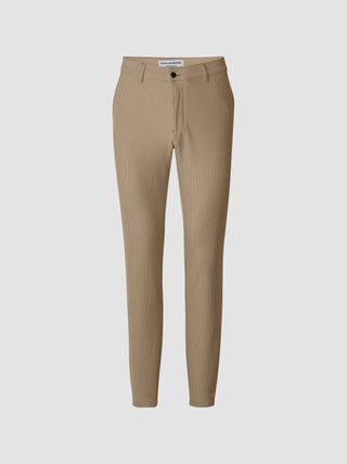 Essential Pants Slim Plaid Khaki